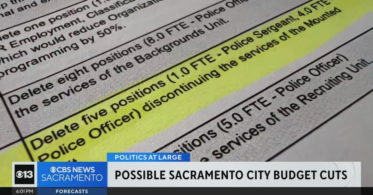 Possible Sacramento city budget cuts revealed