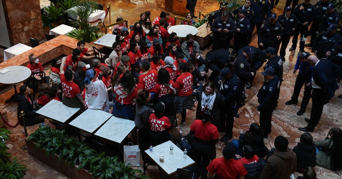 Polis, Mahmoud Khalil'i desteklemek için NYC'nin Trump Kulesi'nde protesto 98 tutuklama ile bitiyor.