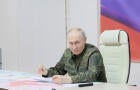 Russia's President Putin visits armed forces' command centre in Kursk region 