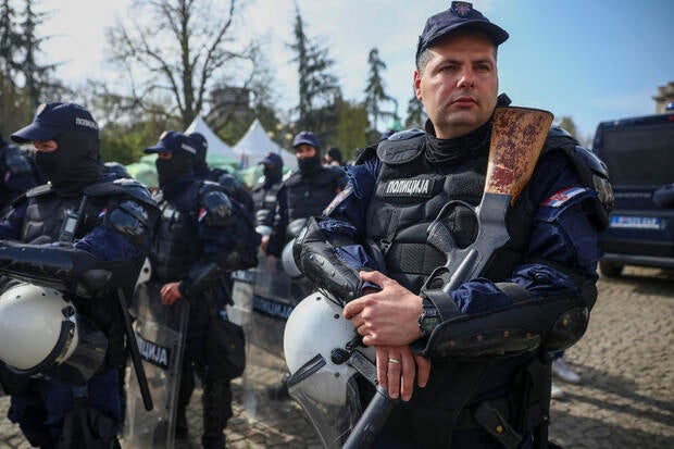 Serbia Protest Tensions 