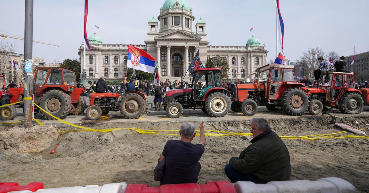 Crowds converge in Belgrade for protest rally against Serbia's president and government