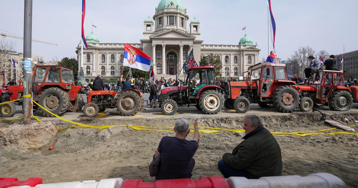 Crowds converge in Belgrade for protest rally against Serbia's government
