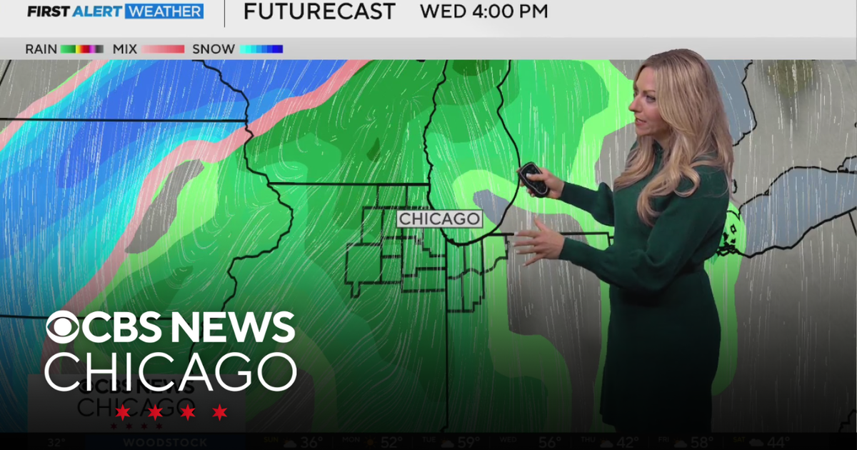 Windy and sunny Monday, rain to turn to snow Wednesday in Chicago - CBS ...