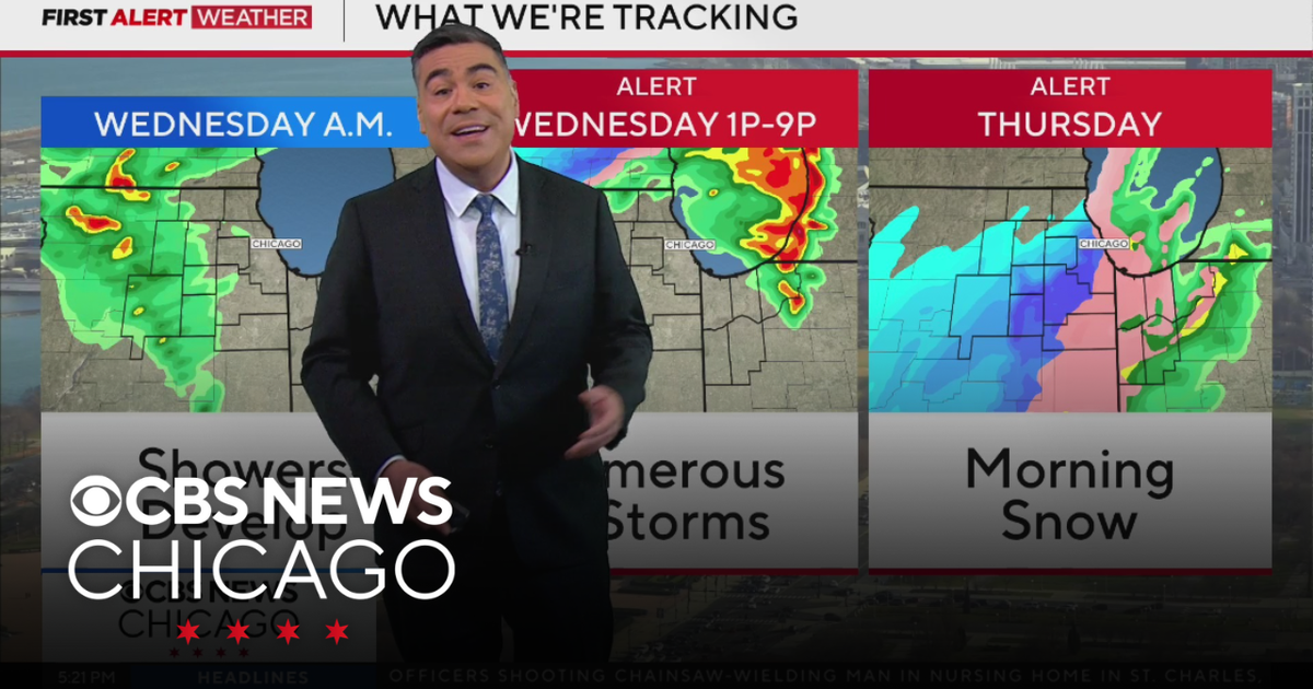 Storms coming Wednesday afternoon, night in Chicago - CBS Chicago