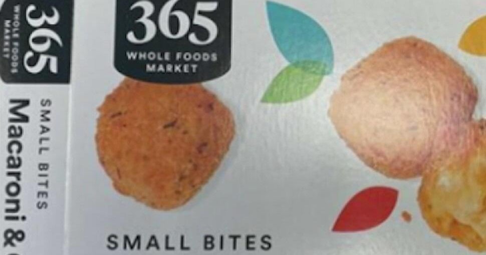 Whole Foods macaroni & cheese small bites recalled