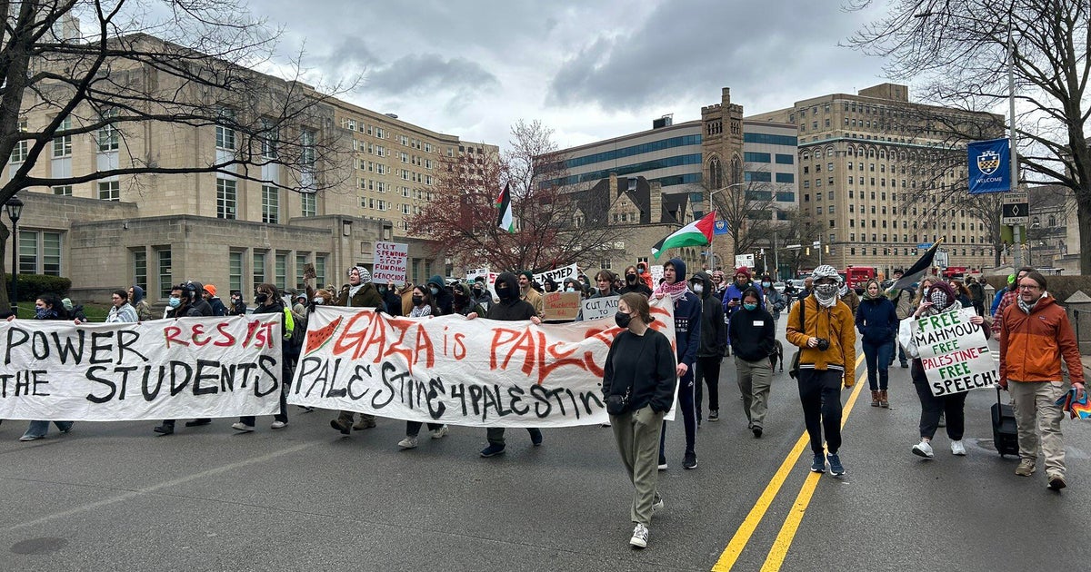 Pro-Palestinian protesters defy university order, stage march across University of Pittsburgh campus Pro-Palestinian protesters defy university order, stage march across University of Pittsburgh campus