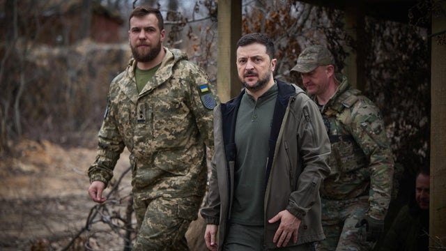 Ukraine's President Zelenskiy visits Donetsk region