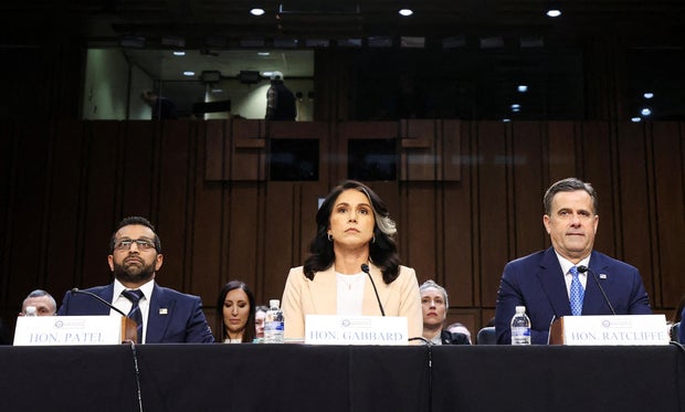 U.S. security chiefs testify on worldwide threats, in Washington