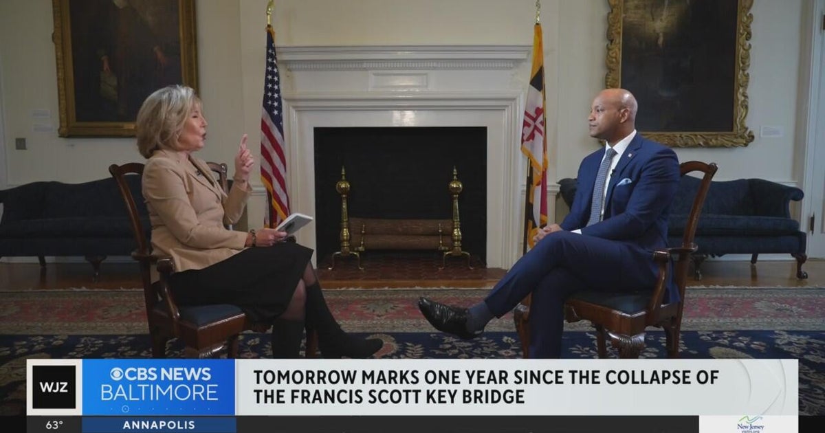 Maryland Gov. Wes Moore reflects 1 year after Key Bridge collapse - CBS ...