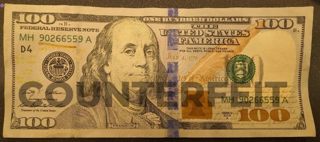 Police warn businesses of fake $100 bills used in Saline, Michigan 