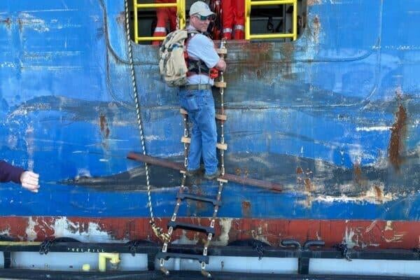 Faith organizations assist crew members on the Dali ship after the Baltimore Key Bridge collapse 