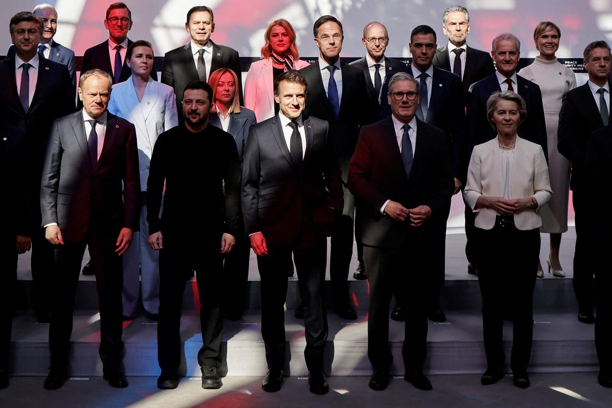 Summit for "Coalition of the Willing" at Elysee Palace in Paris 