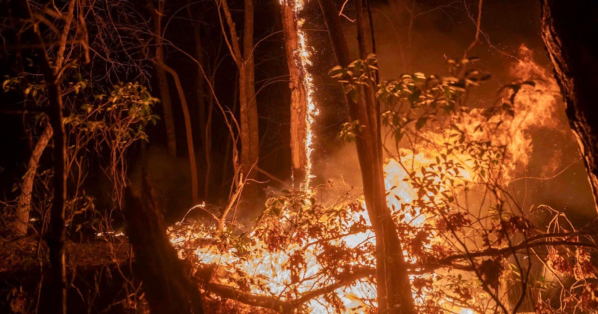 Wildfires raging in the Carolinas - CBS News