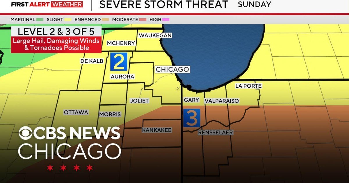 Weekend storms in Chicago could turn severe on Sunday - CBS Chicago