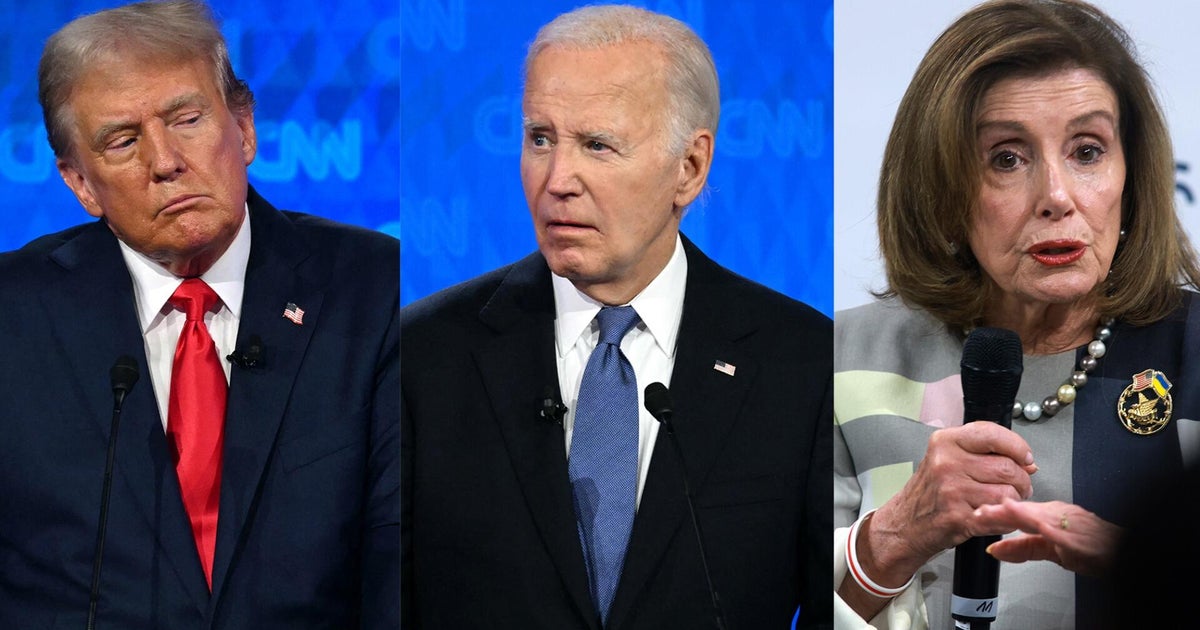 Pelosi told Biden not to debate Trump, new book reports - CBS News