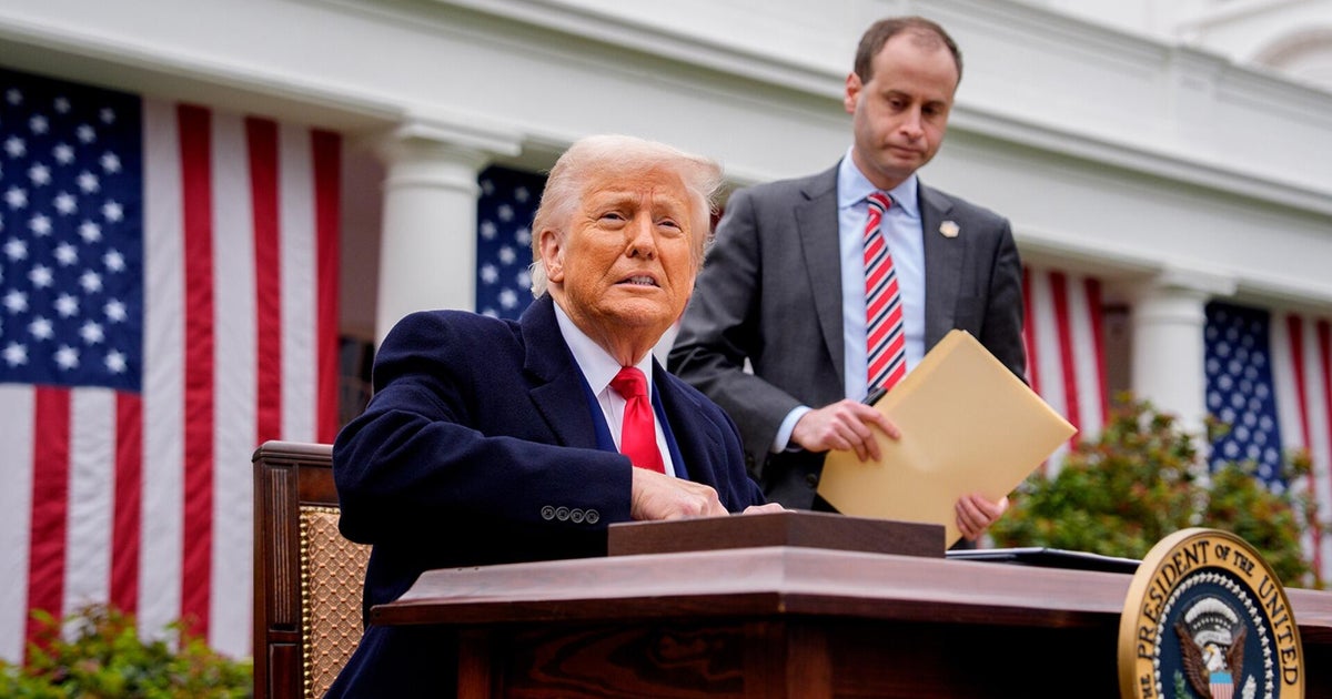 U.K., E.U. react to President Trump's new tariffs - CBS News