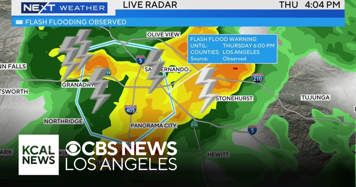 NWS issues flash flood warning for northern San Fernando Valley ...