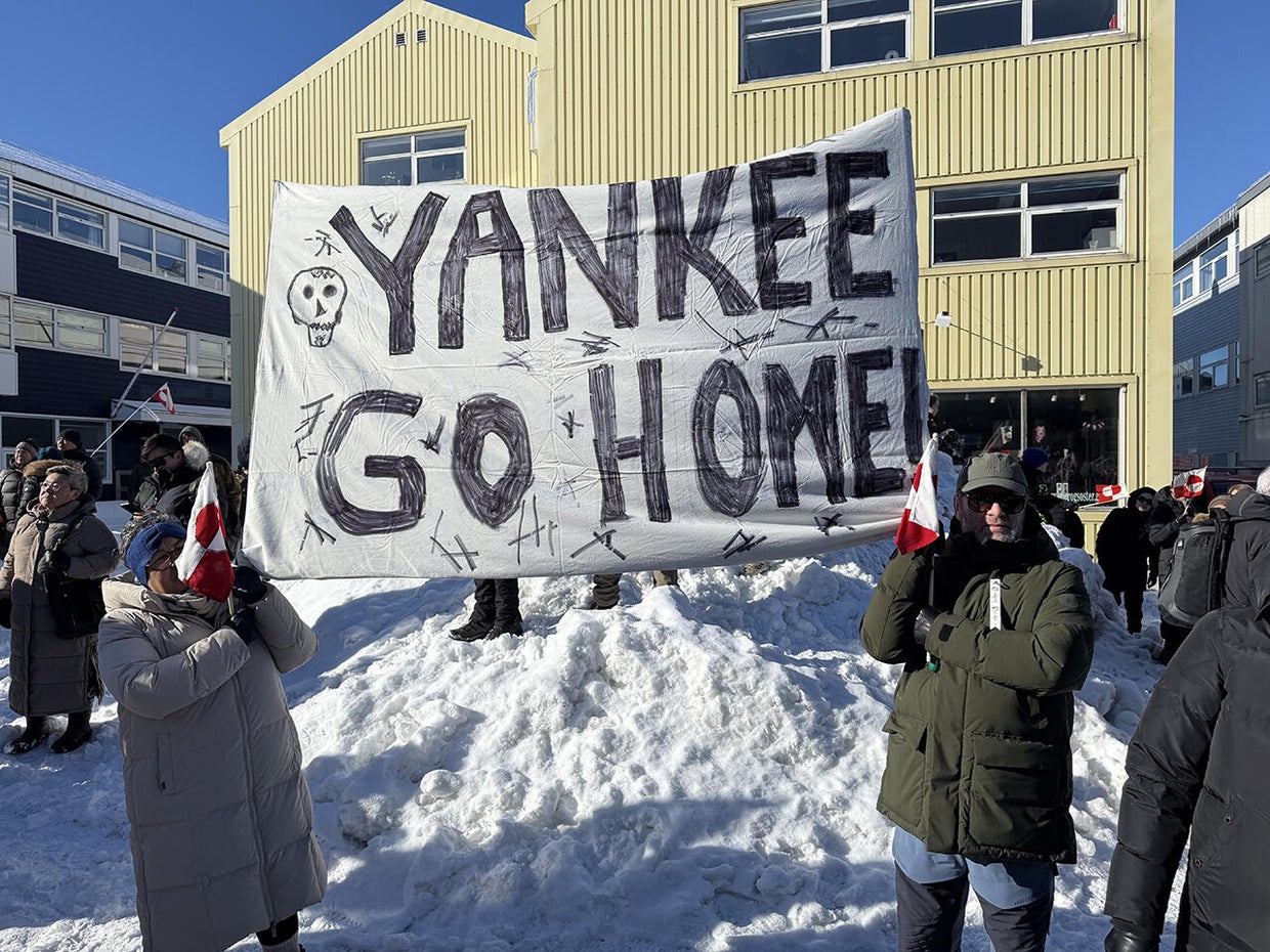 Greenlanders march to US consulate building, protesting Trump's annexation bid