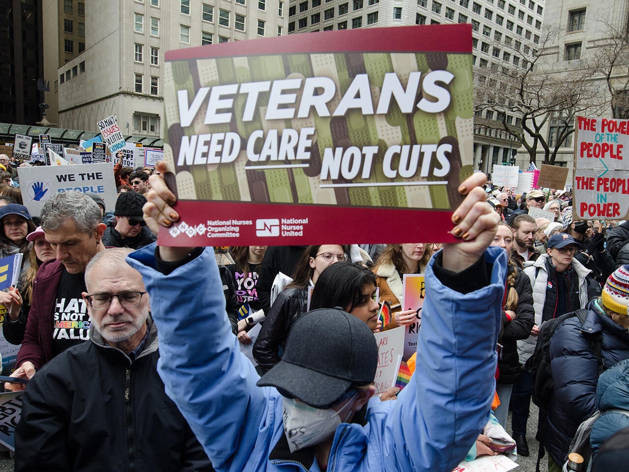'Hands Off!' protesters rally against Trump in Chicago
