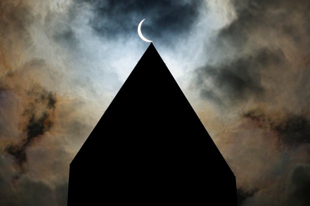 Washington DC Experiences Partial Solar Eclipse 