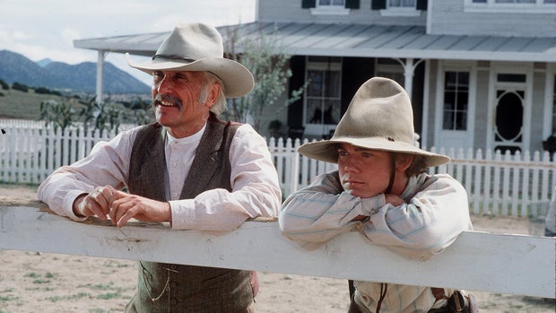 Robert Duvall and Rick Schroeder in 