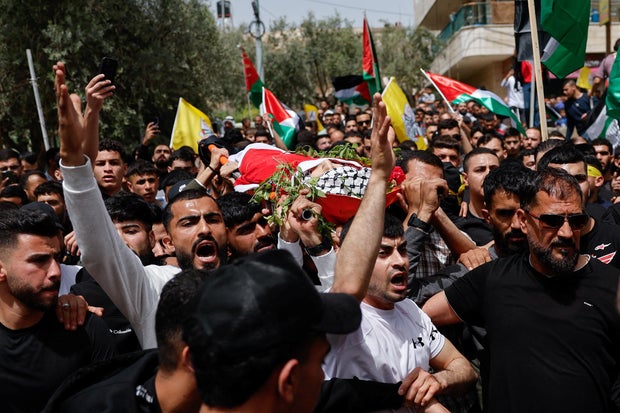 Funeral for killed Palestinian-American boy in Turmus Ayya village 