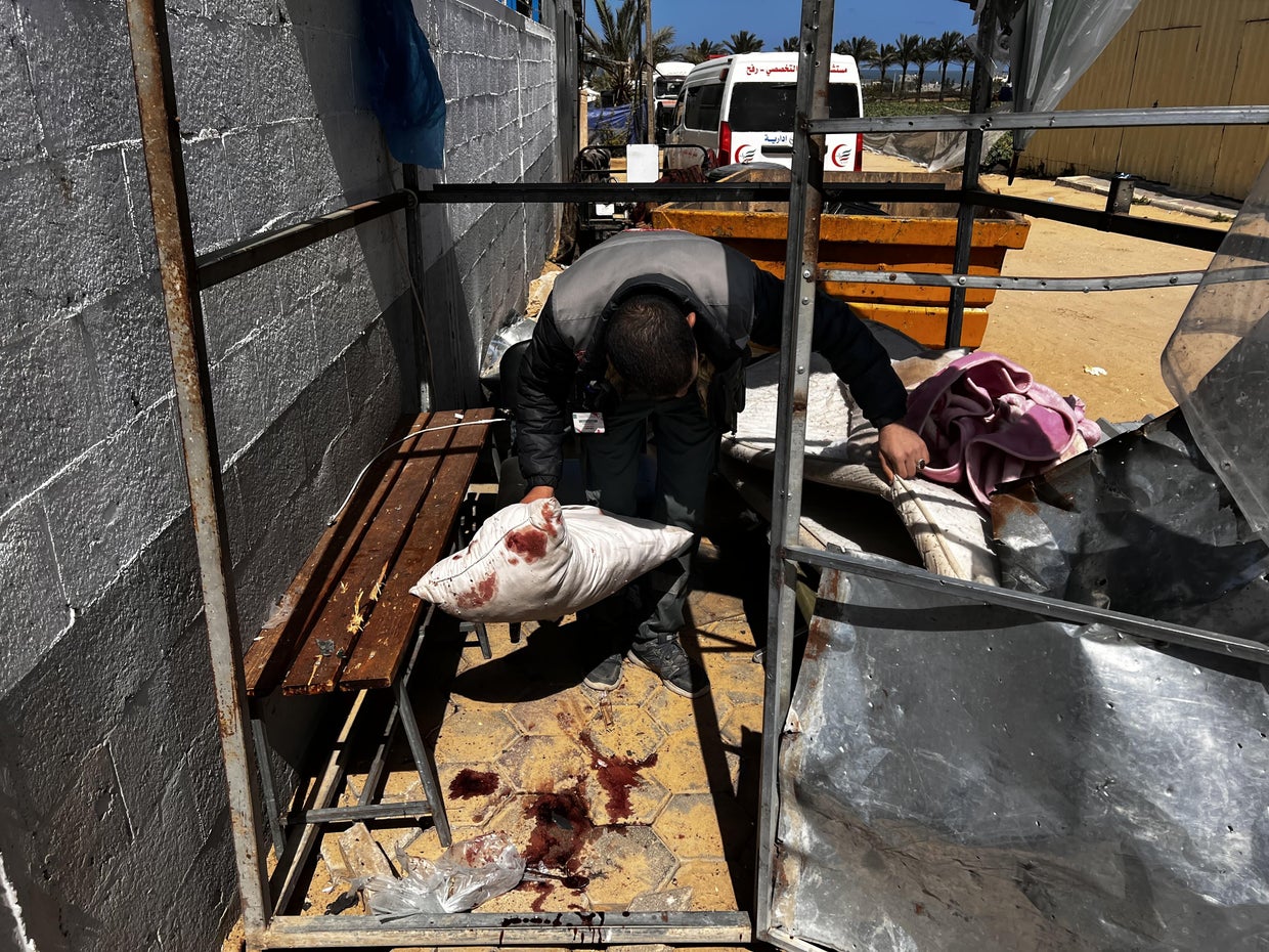 An Israeli army UAV targeted the entrance of Kuwait Speciality Hospital