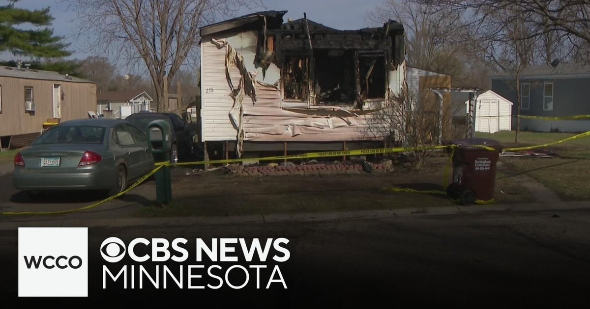 Neighbors recall the moment a mobile home went up in flames - CBS Minnesota