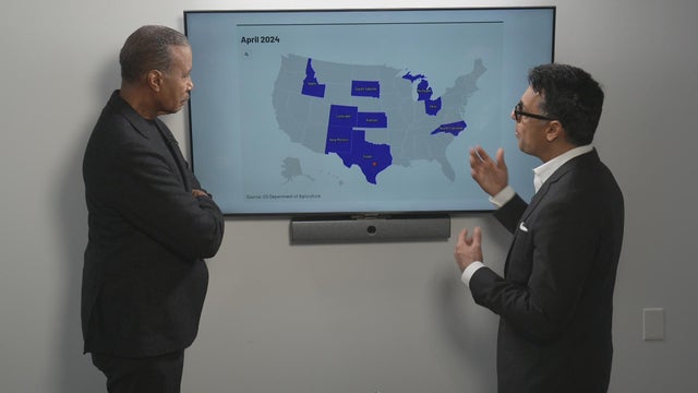 Bill Whitaker and Dr. Kamran Khan 