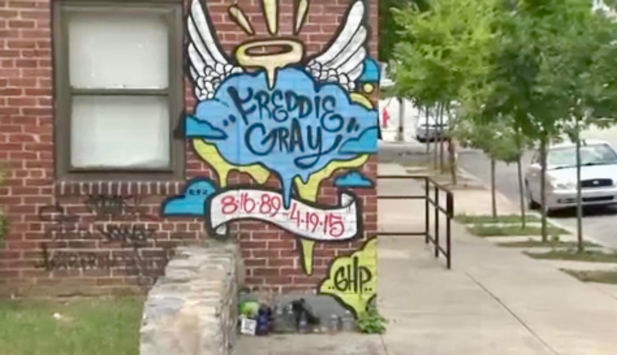 Memorial to Freddie Gray after his death in 2015