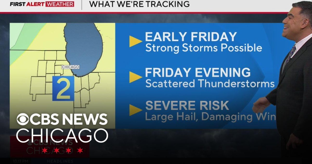 Get ready for severe weather risk late Friday in Chicago - CBS Chicago