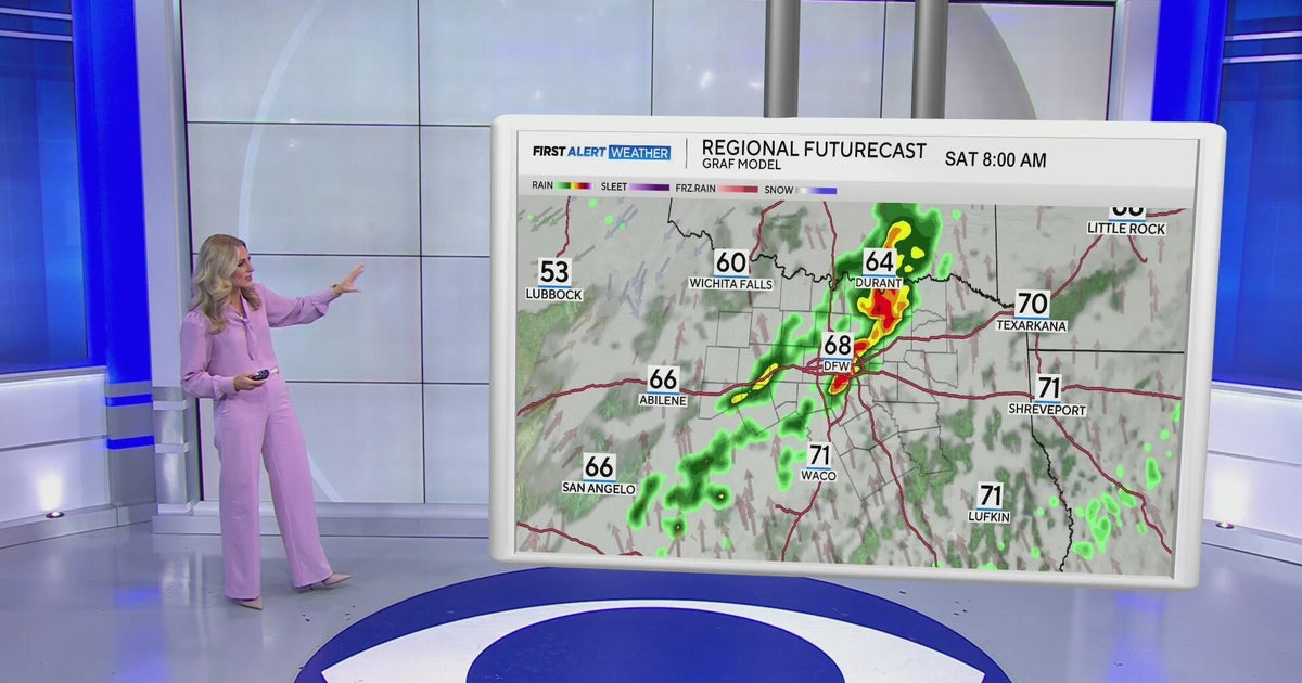 Weekend storms to hit North Texas - CBS Texas