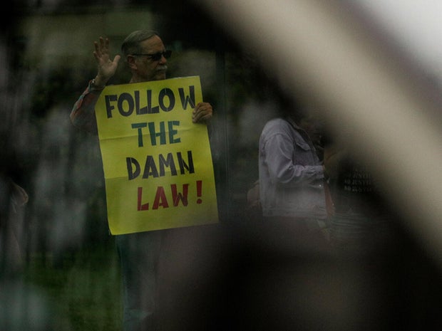 Protest at the residence of U.S. Vice President J.D. Vance, in Washington 