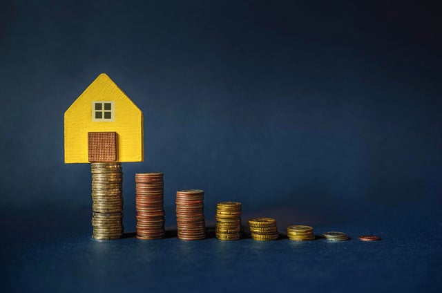 Home concept, Home savings, Selling home, Money and house, Business and finance concept 