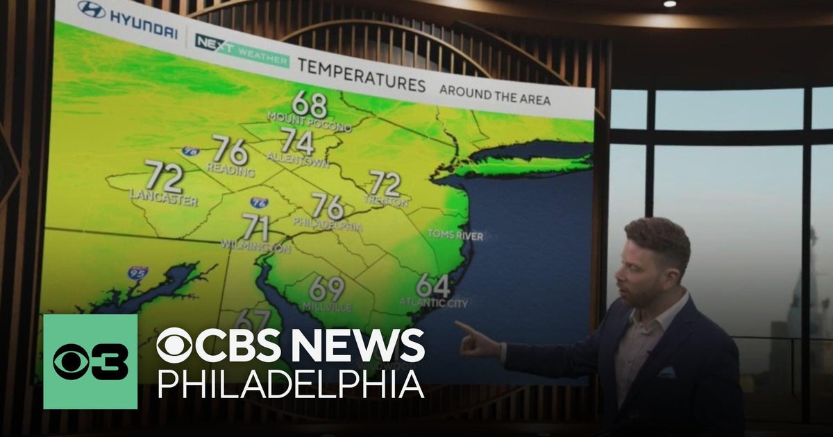 Sunny, gorgeous Wednesday in Philadelphia region, tracking rain - CBS ...