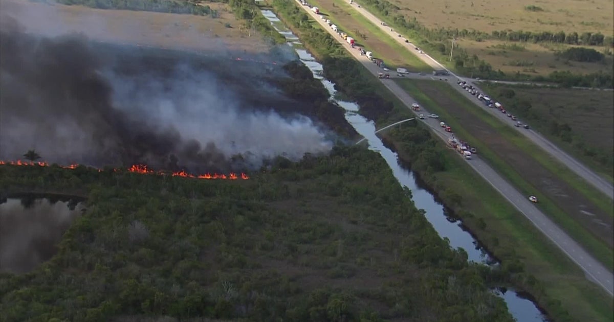 120-acre brush fire burning in Broward; crews working to contain flames 120-acre brush fire burning in Broward; crews working to contain flames