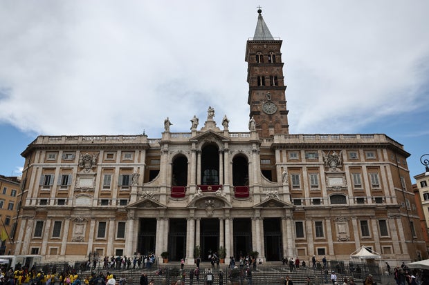 A view of the Basilica of Santa Maria Maggiore (St. Mary Major) in Rome