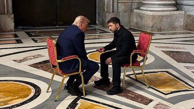 Ukrainian President Volodymyr Zelenskyy - US President Donald Trump meeting in Vatican