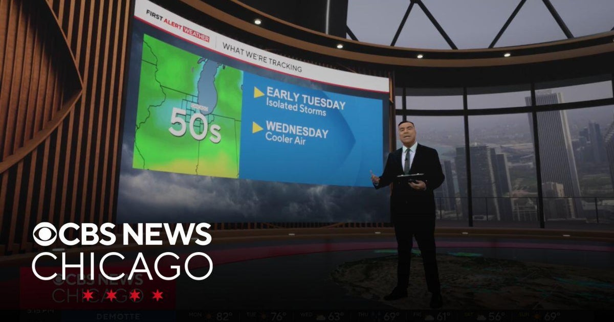 Isolated storms early Tuesday in Chicago - CBS Chicago