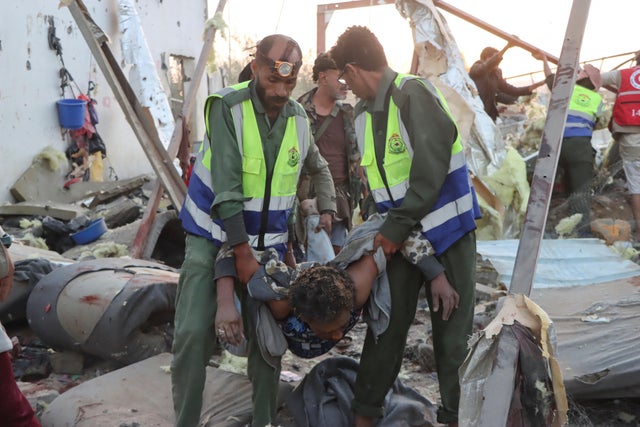 Strike hit detention centre hosting African migrants in Saada