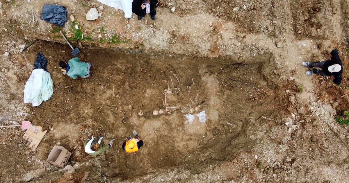 Yunanistan Mass Grave'de bulunan bedenlerin “kafalarda mermiler” vardı, yetkililer