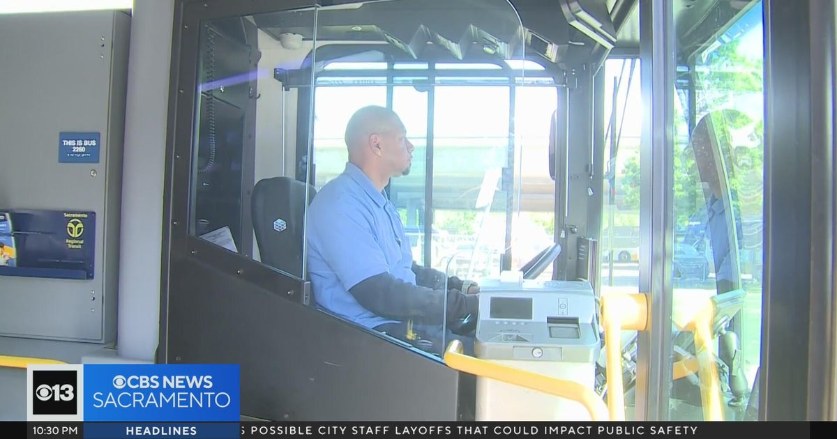 Sacramento bus drivers now protected by interior security barriers