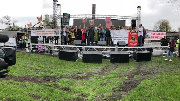 May Day 2025 protest in Union Park, Chicago