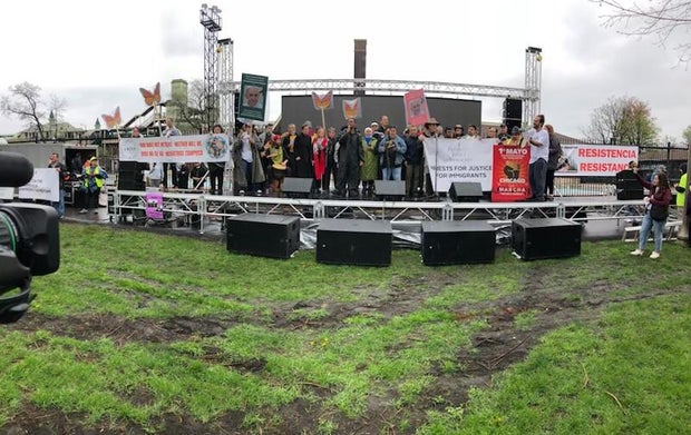 May Day 2025 protest in Union Park, Chicago. 