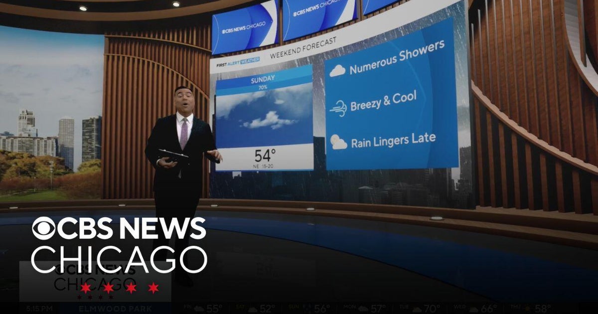 Breezy and chilly Saturday in Chicago, with spotty showers early - CBS ...