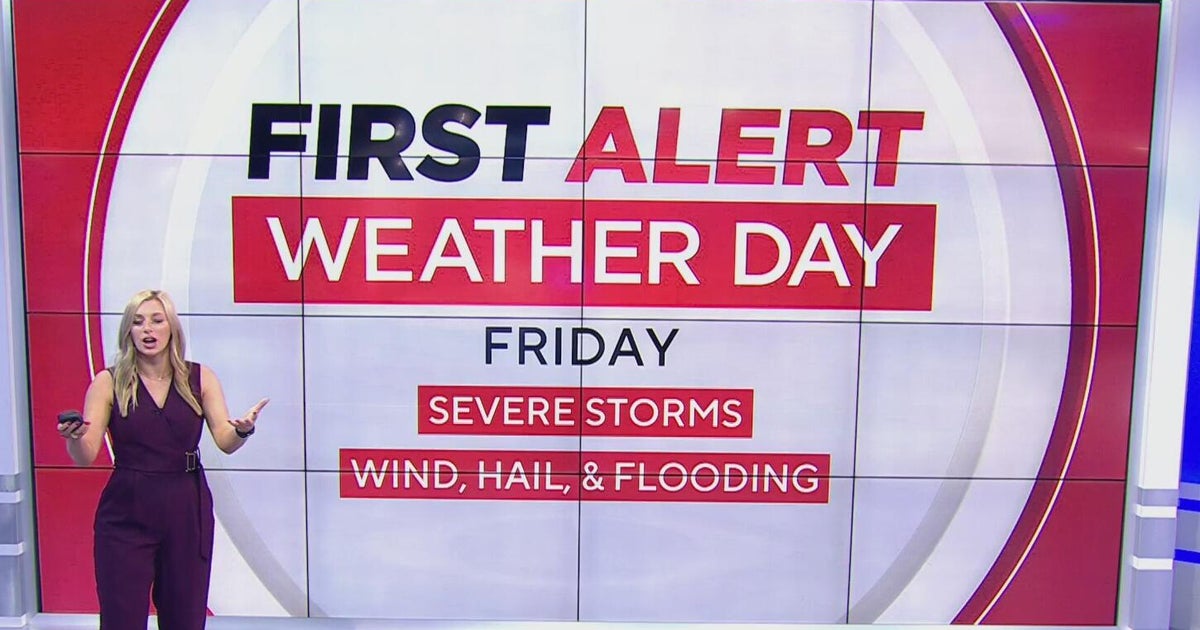 Severe storms expected in North Texas before weekend calm - CBS Texas