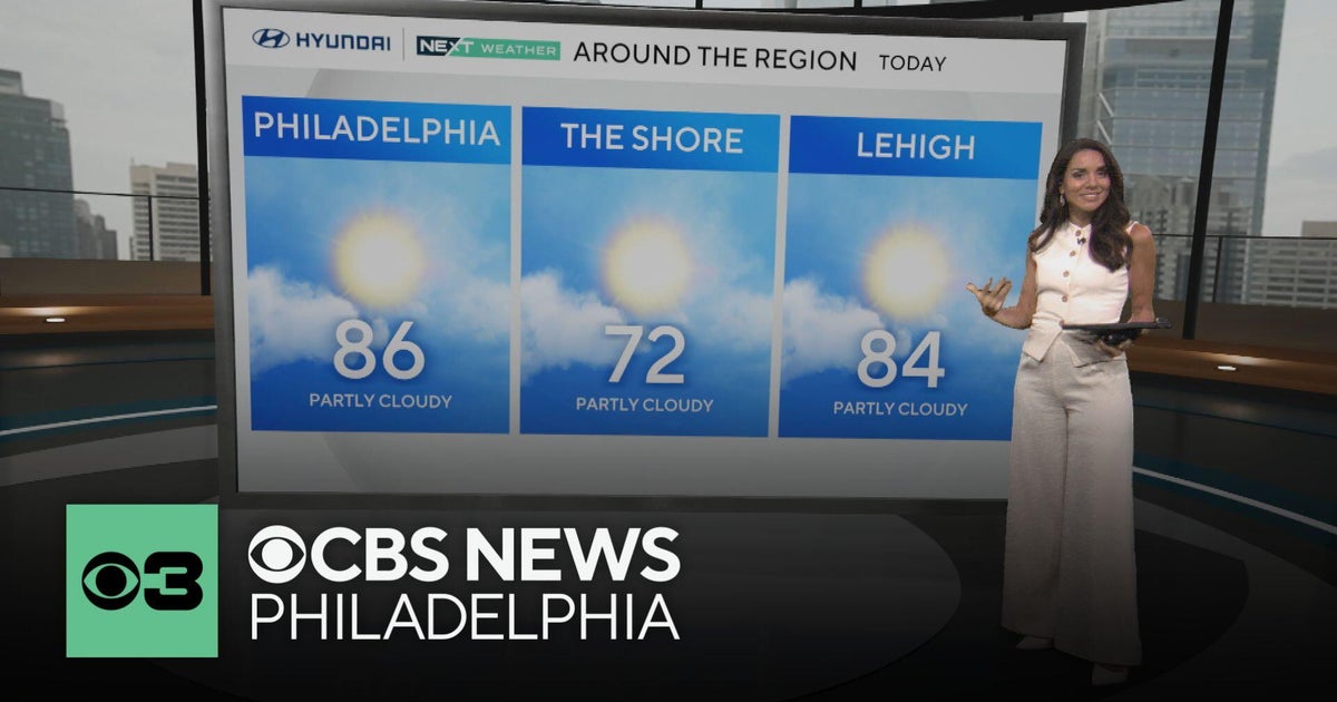 Warmth and humidity end the week; rain chances around Philadelphia area ...