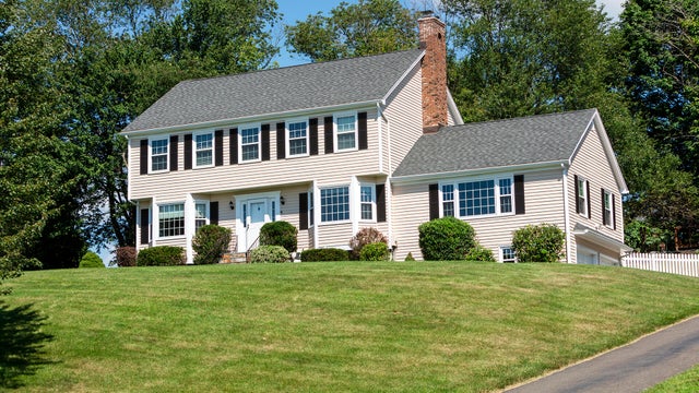American traditional Colonial house 