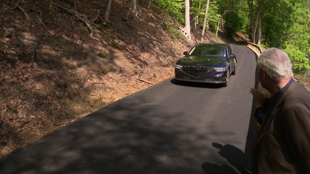 A newly repaired Mill Creek Road. 