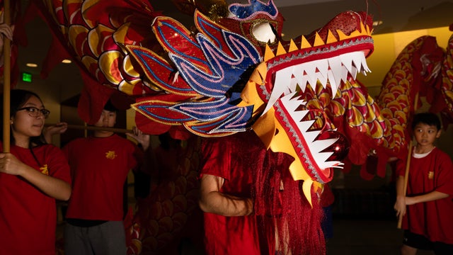 Baltimore Chinese School's dragon dance team 